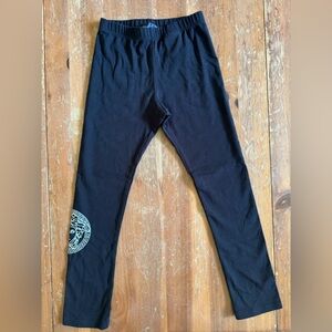 NWOT- Girls Size 8 Versace Black Leggings